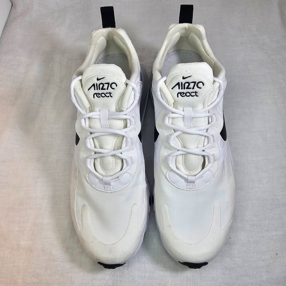 Nike Air Max 270 React Lightweight Sneaker US 10 CI3899-101 - Picture 4 of 10